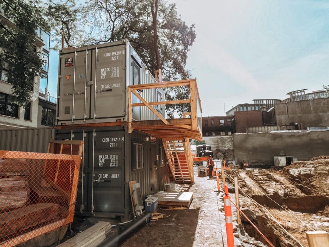 20’ Office CUBE – Wood Finished - Port Shipping Containers