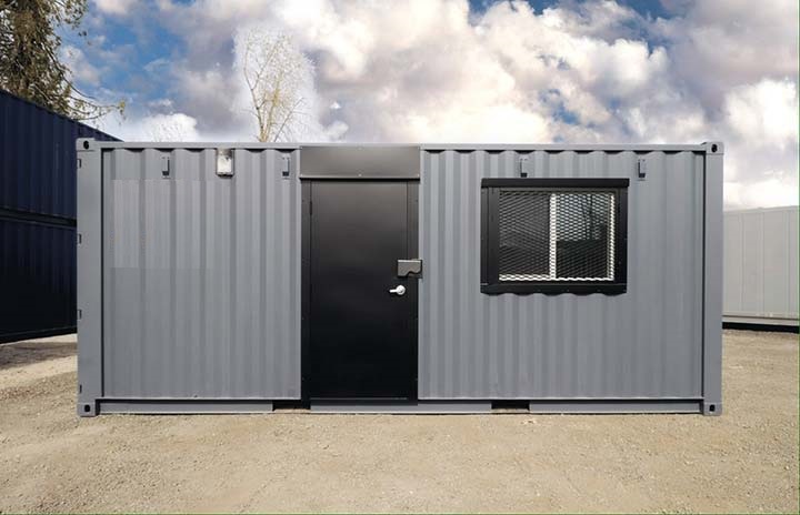 20’ Office CUBE – Wood Finished - Port Shipping Containers