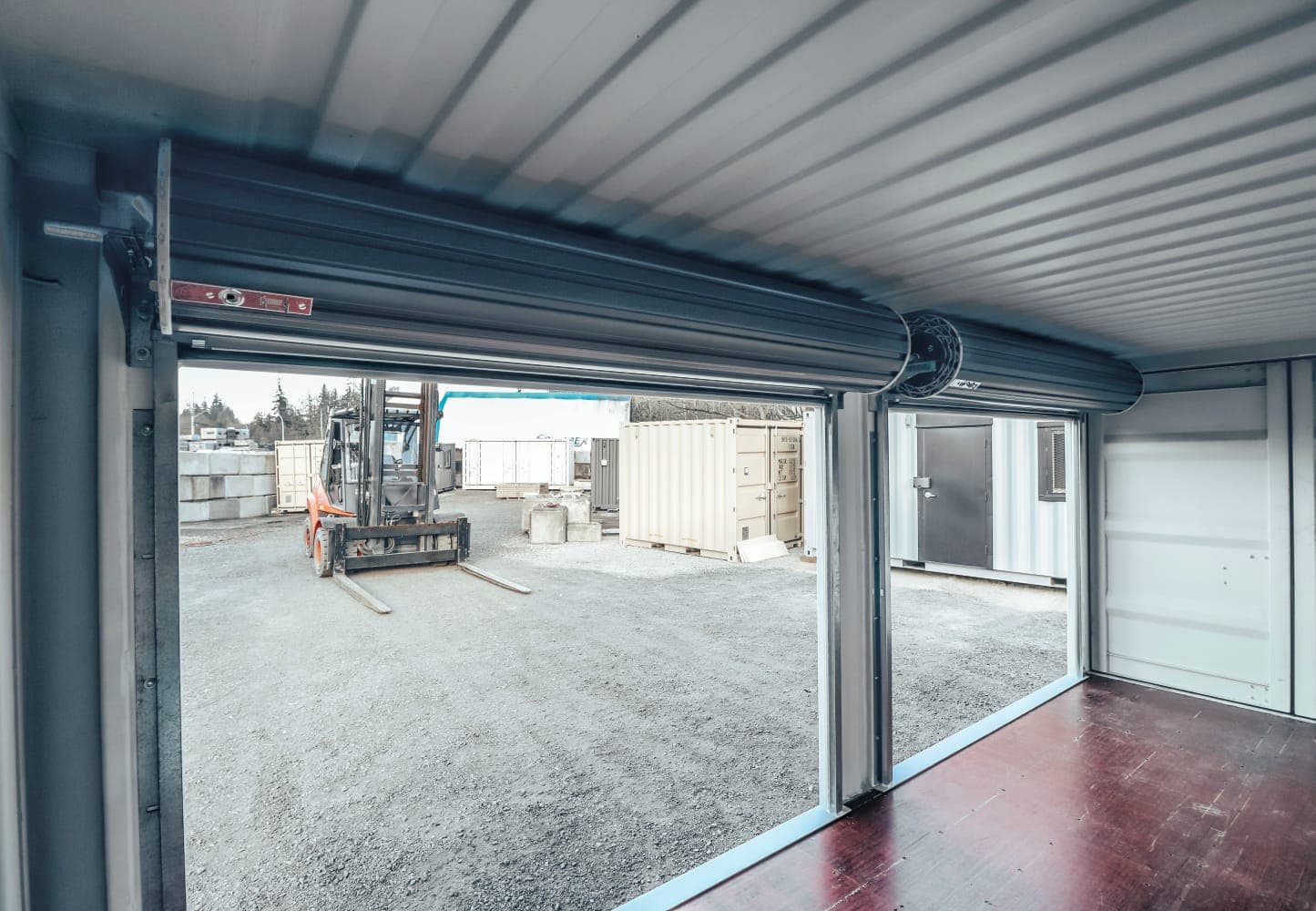 20′ Shipping Container + (2)  8′ Rollup Doors - Port Shipping Containers