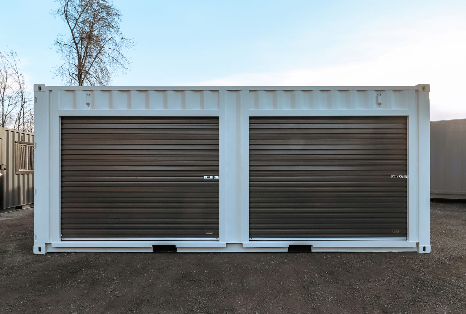 20′ Shipping Container + (2)  8′ Rollup Doors - Port Shipping Containers