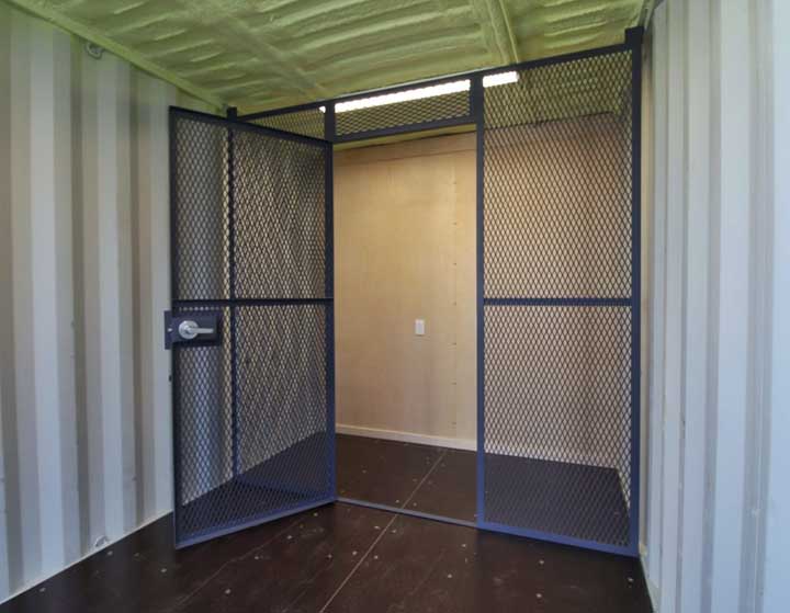 7′ Office Container + Storage Locker - Port Shipping Containers