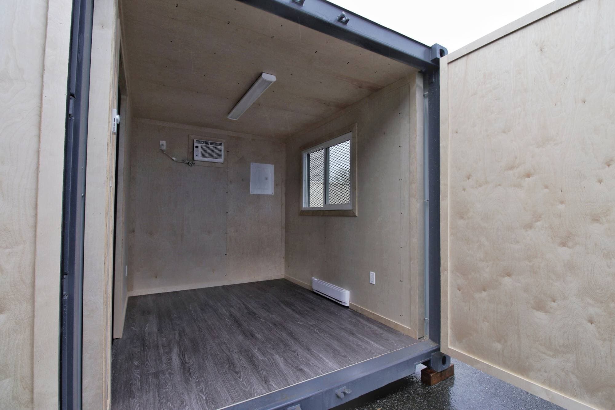 10’ Office CUBE – Wood Finished - Port Shipping Containers