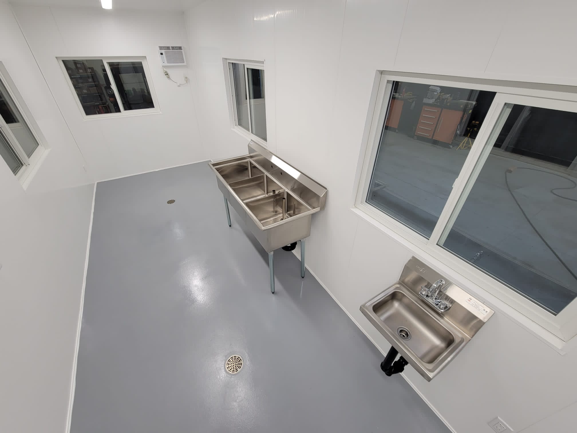 Food Processing Unit With Walk in Cooler - Port Shipping Containers