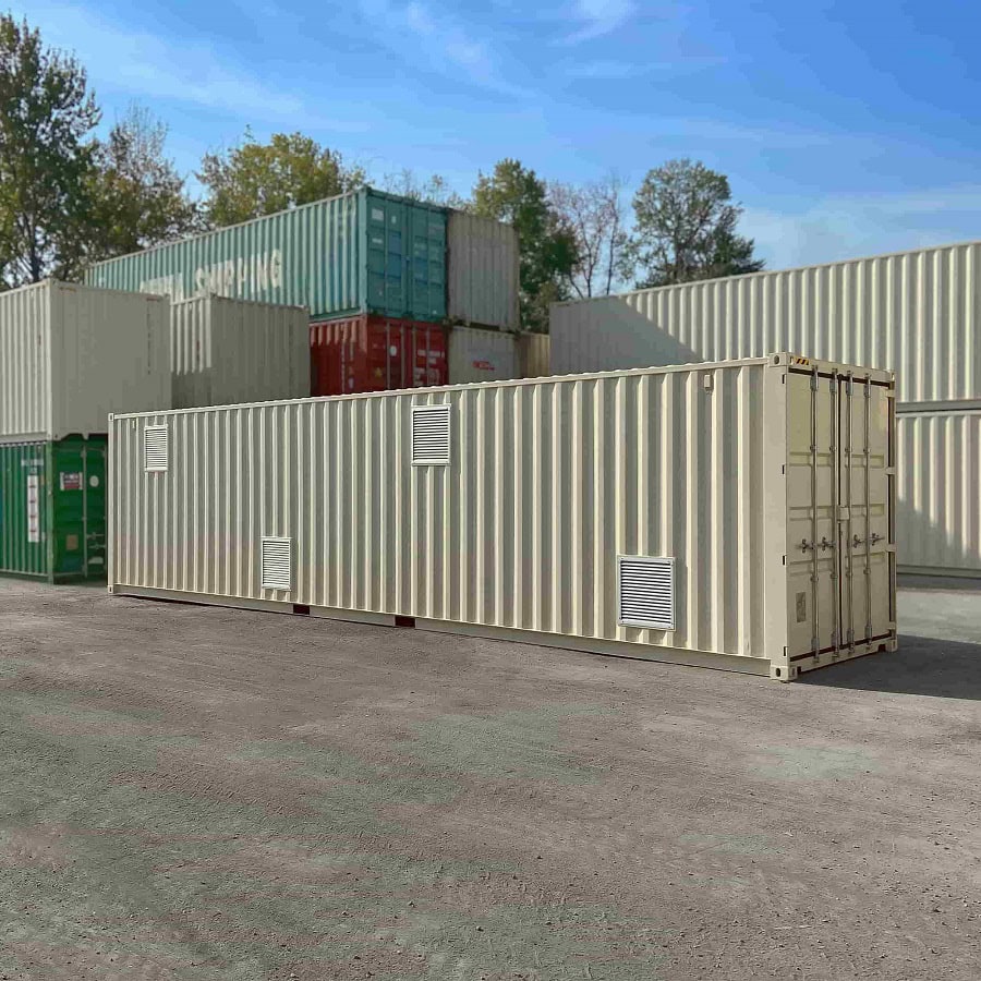 40’HC “CONTAINMENT CUBE” with 4 x Roll Up Doors - Port Shipping Containers