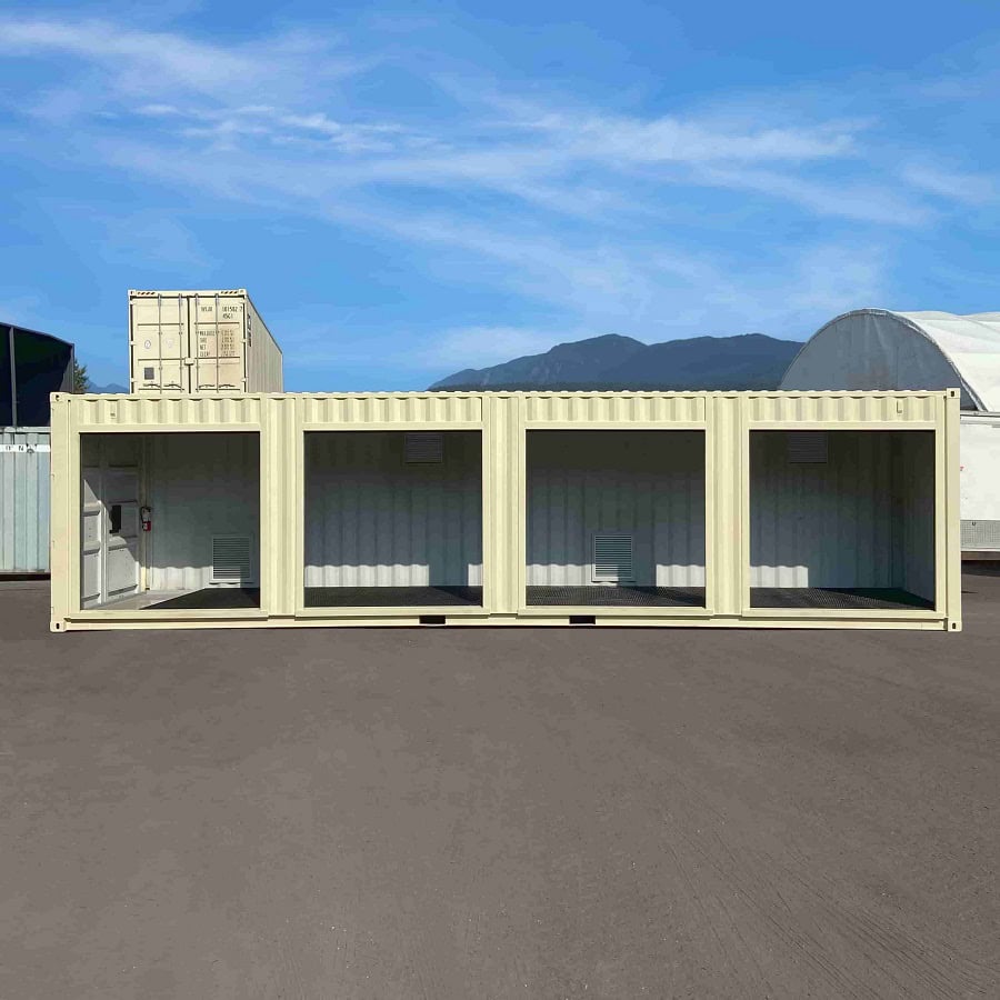 40’HC “CONTAINMENT CUBE” with 4 x Roll Up Doors - Port Shipping Containers