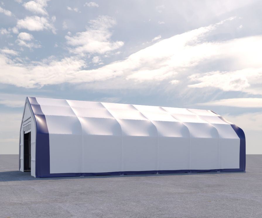 Dual Truss Storage Shelter (30′ x 60′ x 20′) - Port Shipping Containers