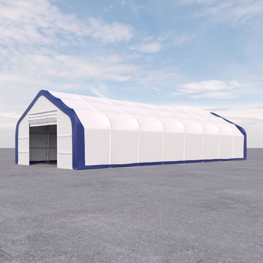 Dual Truss Storage Shelter (30′ x 80′ x 20′) - Port Shipping Containers