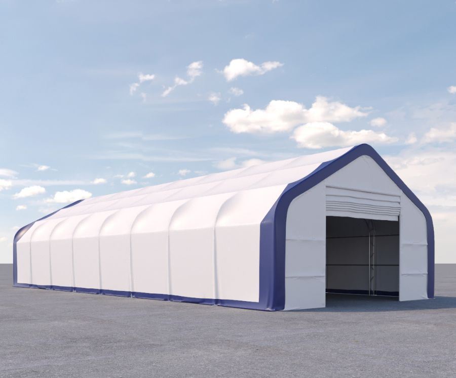 Dual Truss Storage Shelter (30′ x 80′ x 20′) - Port Shipping Containers