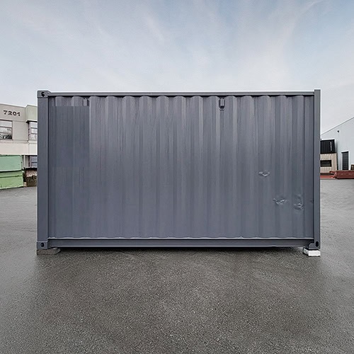 15′ “Cut Down” Used Container + Rollup - Port Shipping Containers