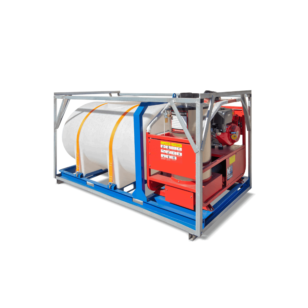 M&B | 4000 PSI Self Contained Hot Water Pressure Washer - Port Shipping Containers