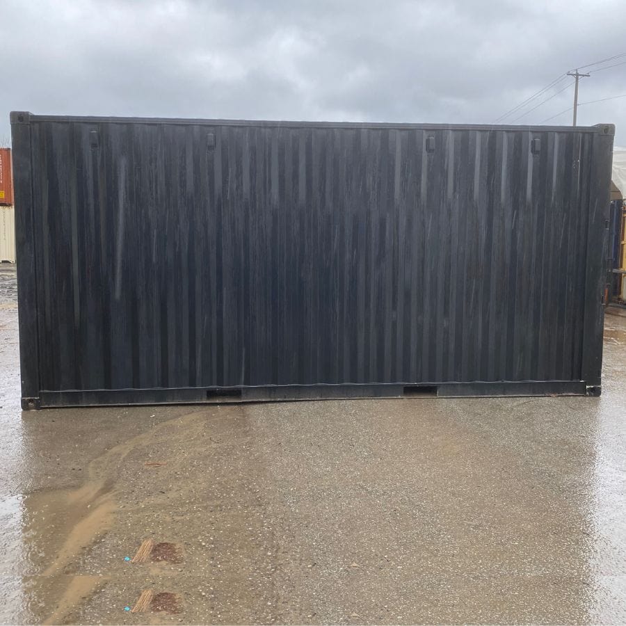 20’HC New (1-Trip) Shipping Container – Painted Black - Port Shipping Containers
