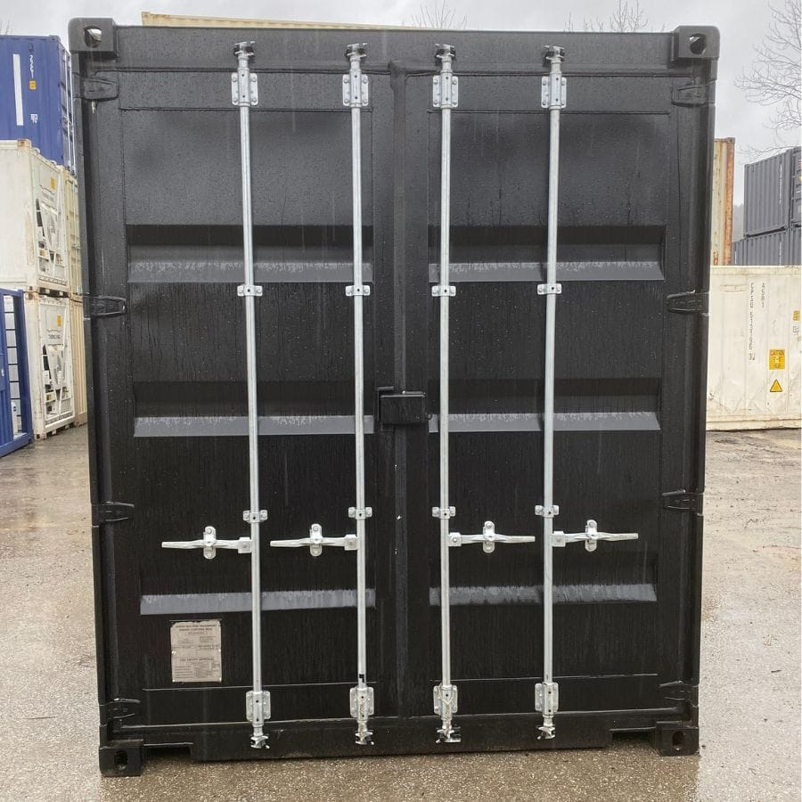 20’HC New (1-Trip) Shipping Container – Painted Black - Port Shipping Containers