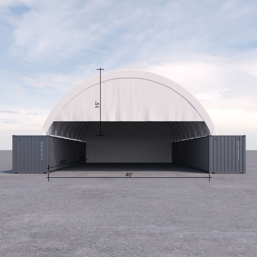 40’ x 60’ Container Shelter - Port Shipping Containers