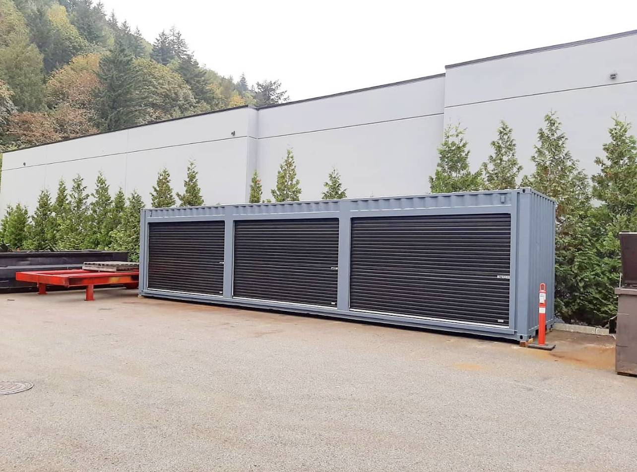 40′HC Shipping Container + (3) 11′ 10” Doors - Port Shipping Containers