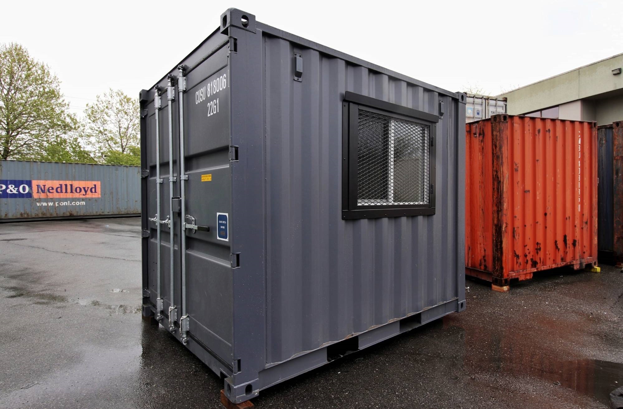 10’ Office CUBE – Wood Finished - Port Shipping Containers