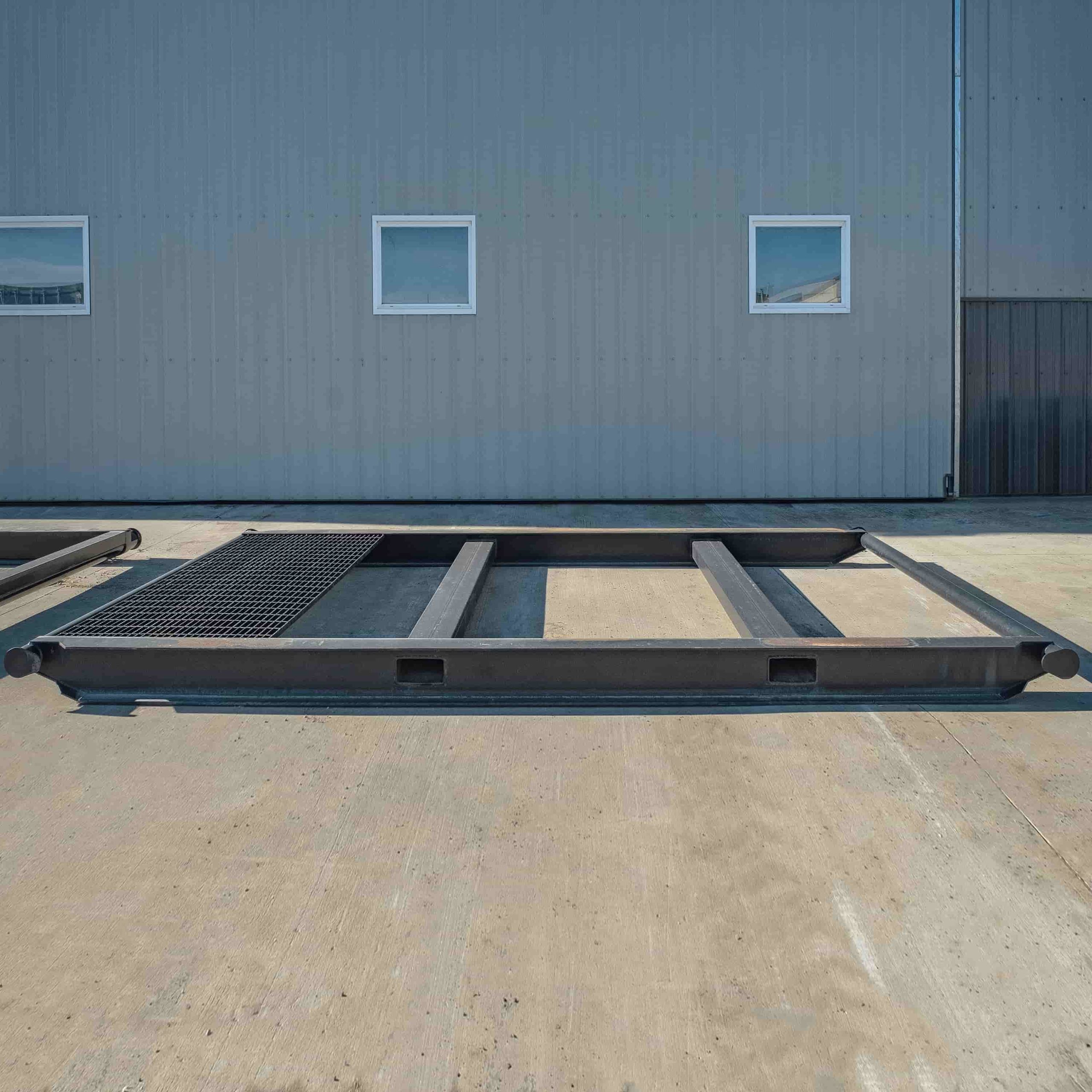 10’ Grated “Weld On” Skid - Port Shipping Containers