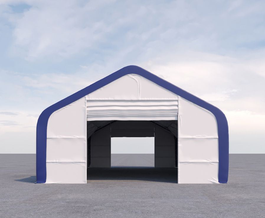 Dual Truss Storage Shelter (30′ x 60′ x 20′) - Port Shipping Containers