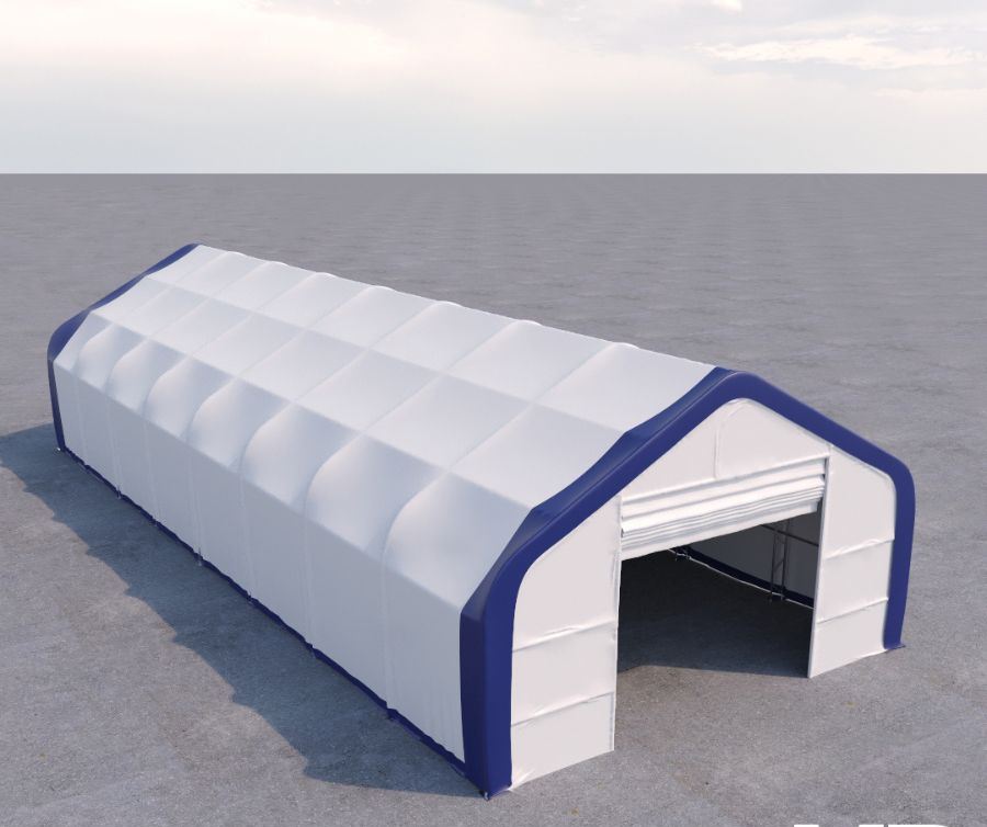 Dual Truss Storage Shelter (30′ x 80′ x 20′) - Port Shipping Containers