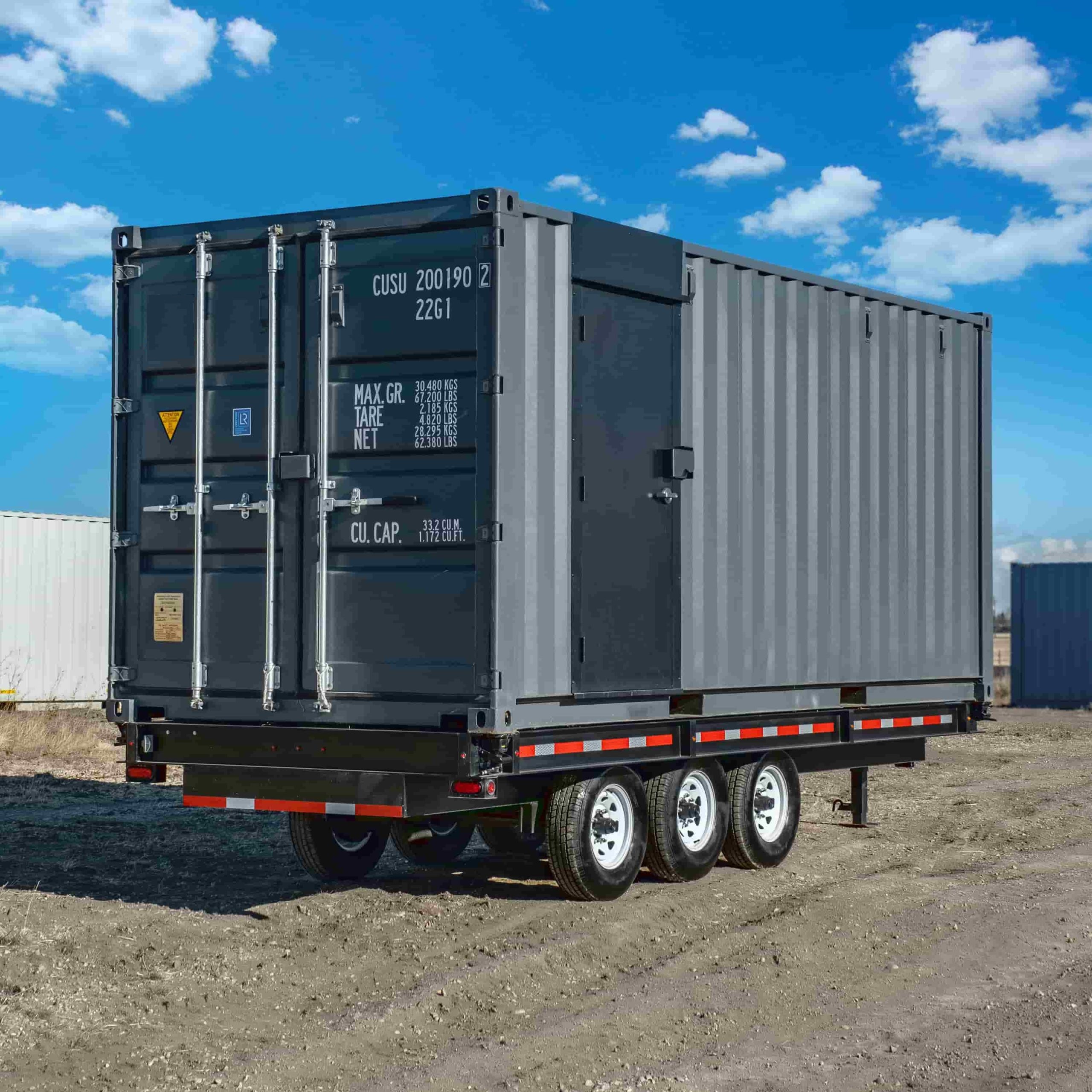 20’ Bumper Pull Container Chassis - Port Shipping Containers