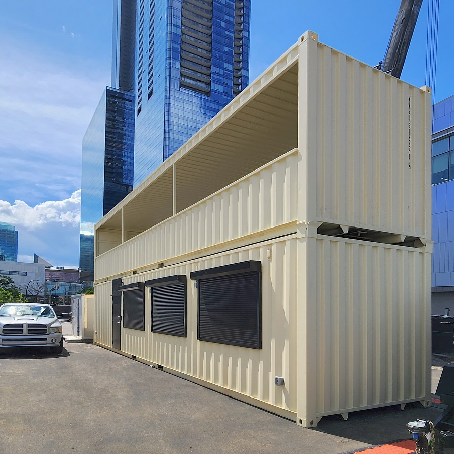 40’HC VIP Area with Patio for the Oilers - Port Shipping Containers