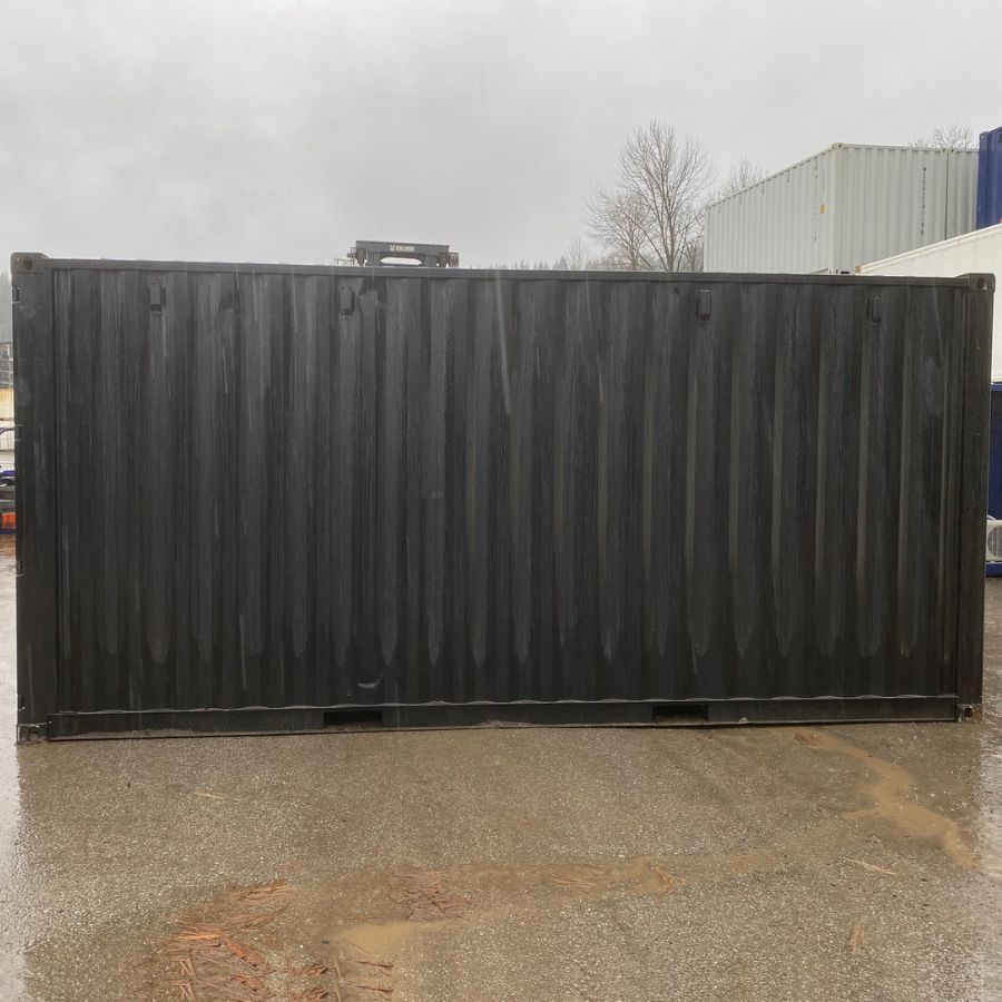 20’HC New (1-Trip) Shipping Container – Painted Black - Port Shipping Containers