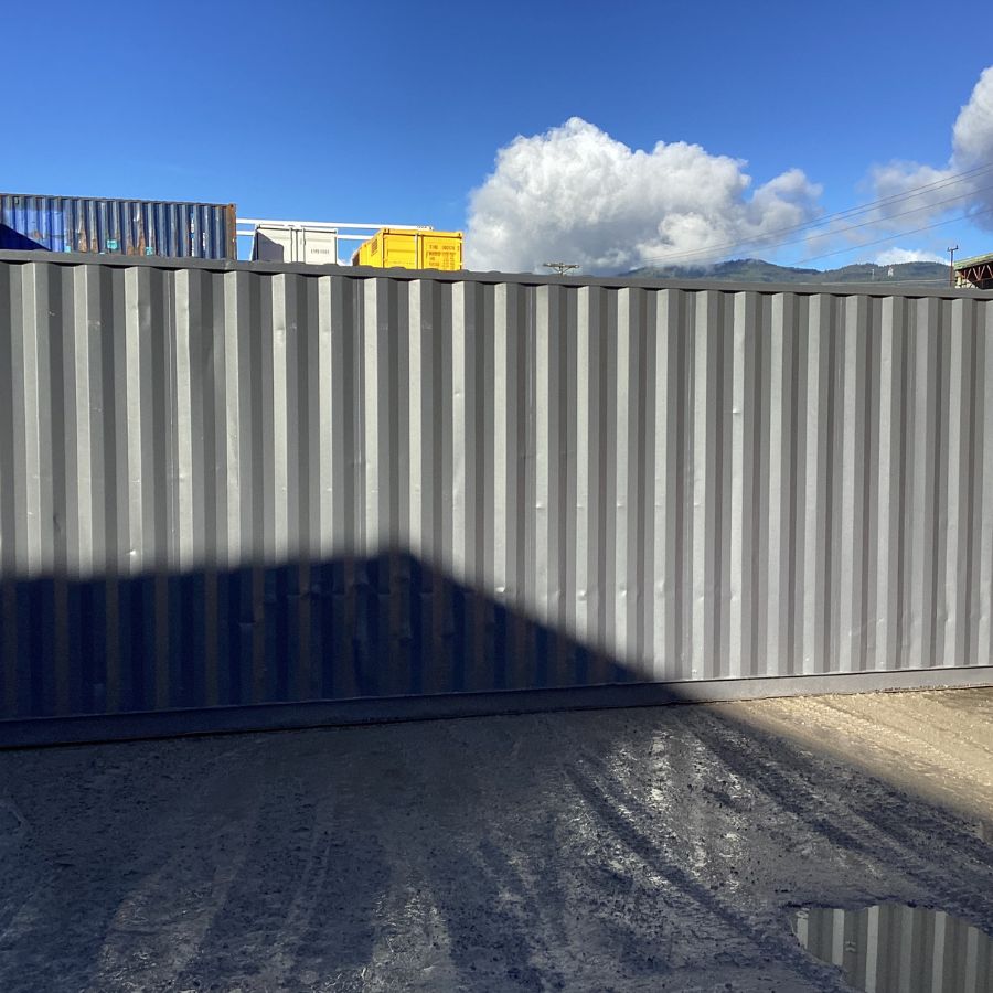 25’HC Used Shipping Container (Painted Slate Grey) - Port Shipping Containers