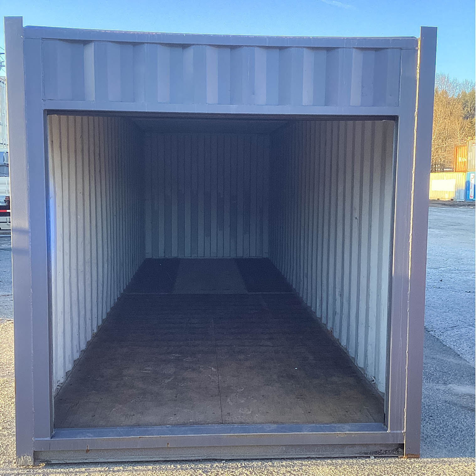 26′ Cut-Down Shipping Container w/Roll-Up Door - Port Shipping Containers