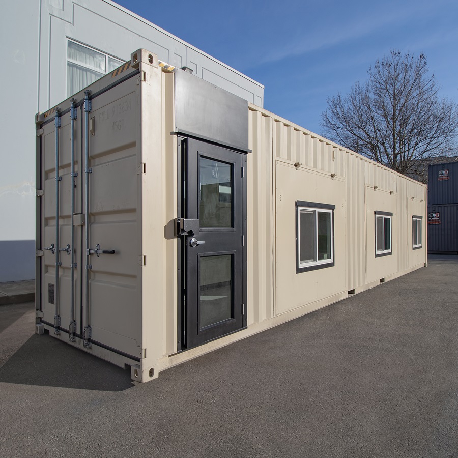 40’ Art Studio w/Flip up Doors - Port Shipping Containers